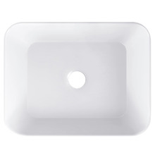 Lucas 480mm Gloss White Rectangular Ceramic Above Counter Basin